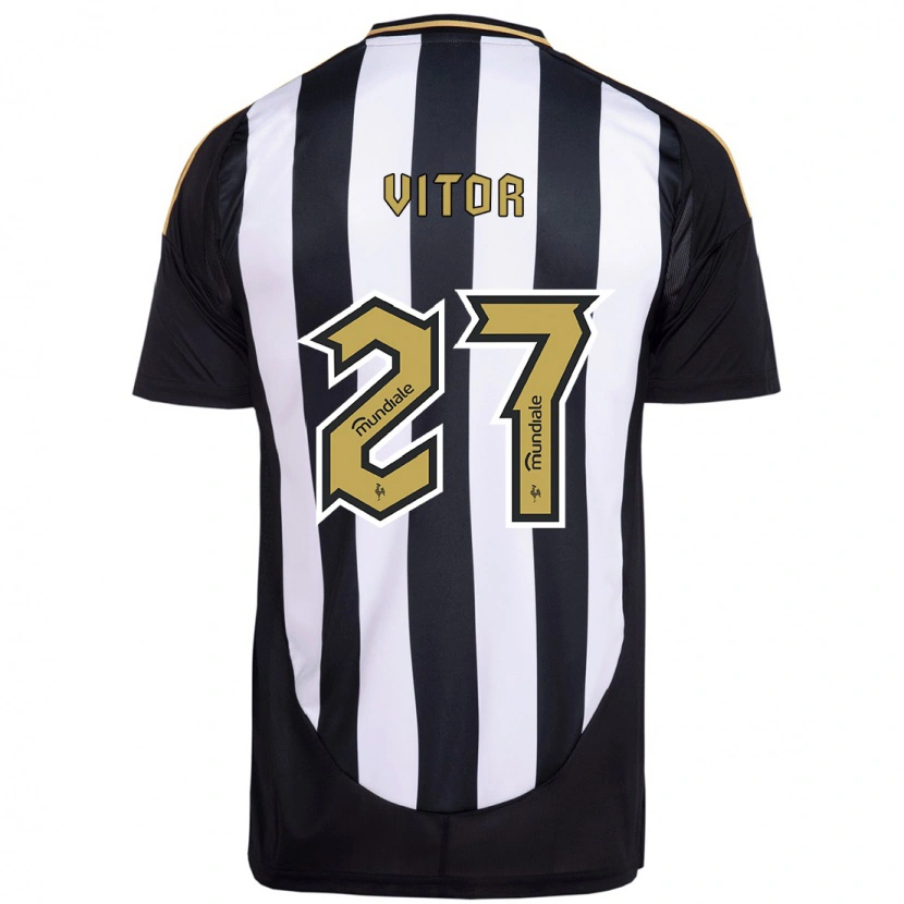 Danxen Women Paulo Vitor #27 White Black Home Jersey 2025/26 T-Shirt