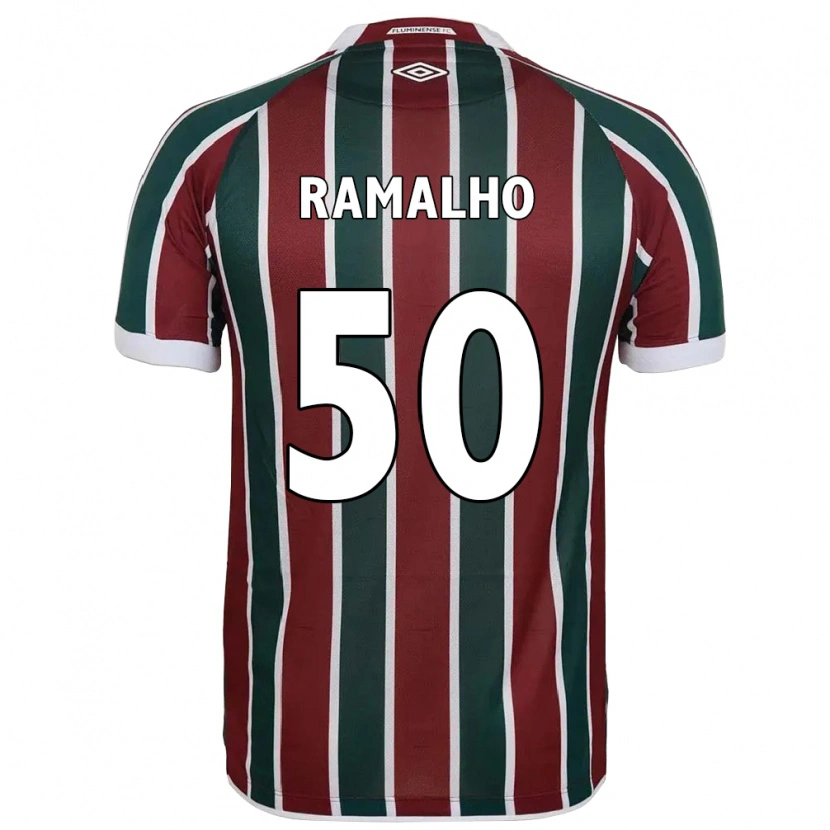 Danxen Women Gustavo Ramalho #50 Green Maroon White Home Jersey 2025/26 T-Shirt