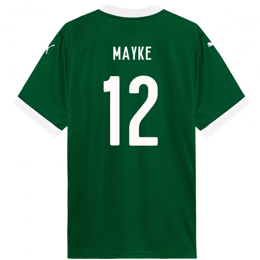 Danxen Women Mayke #12 Green White Home Jersey 2025/26 T-Shirt