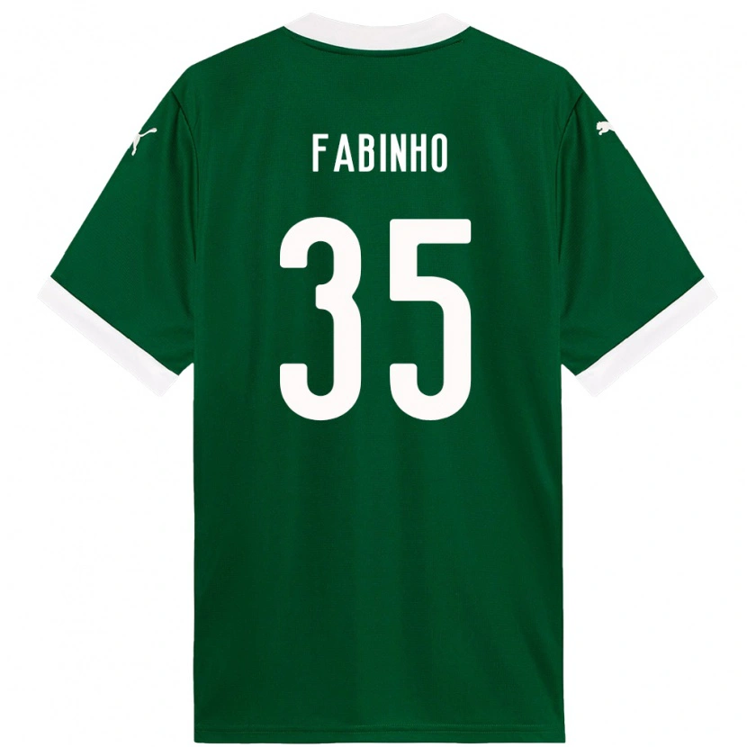 Danxen Women Fabinho #35 Green White Home Jersey 2025/26 T-Shirt
