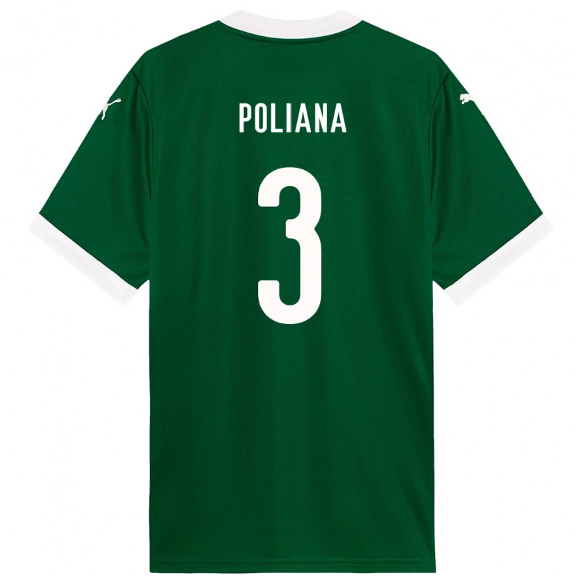 Danxen Women Poliana #3 Green White Home Jersey 2025/26 T-Shirt