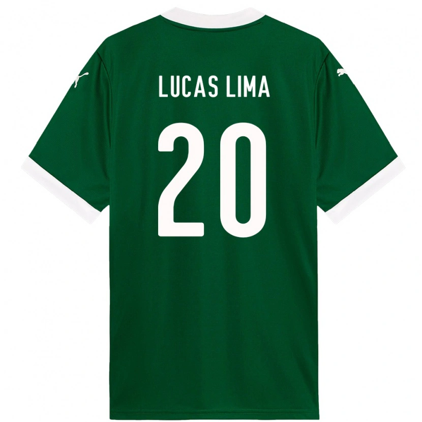 Danxen Women Lucas Lima #20 Green White Home Jersey 2025/26 T-Shirt