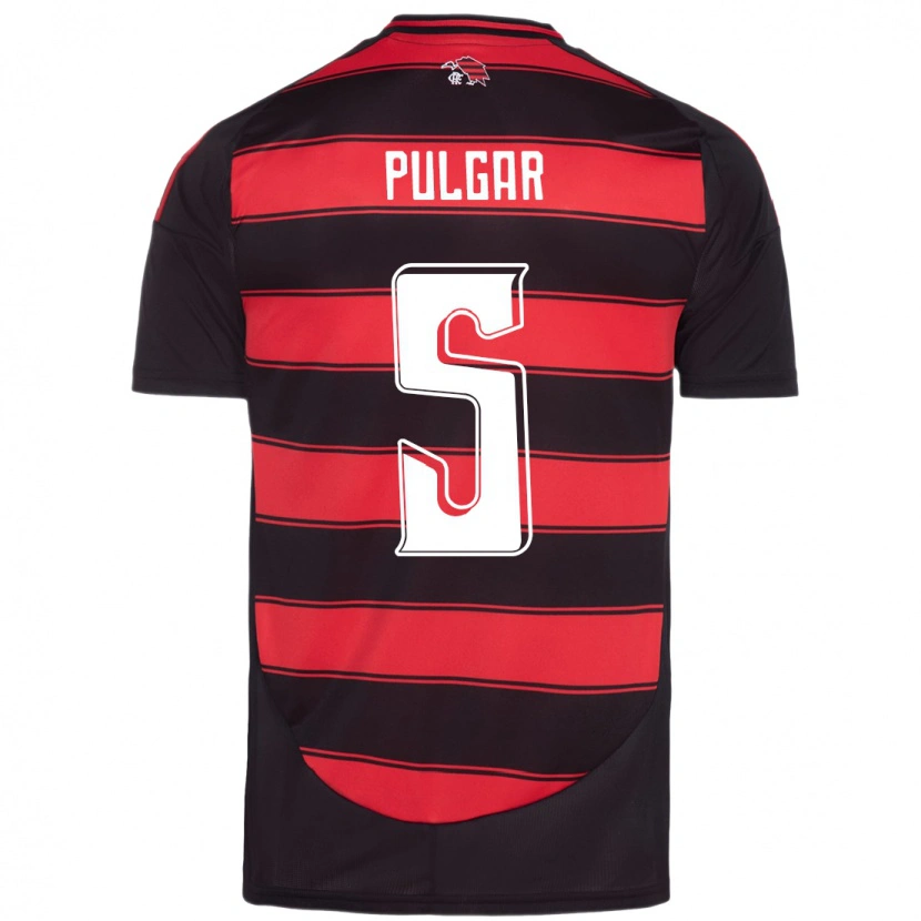Danxen Women Erick Pulgar #5 Red Black Home Jersey 2025/26 T-Shirt