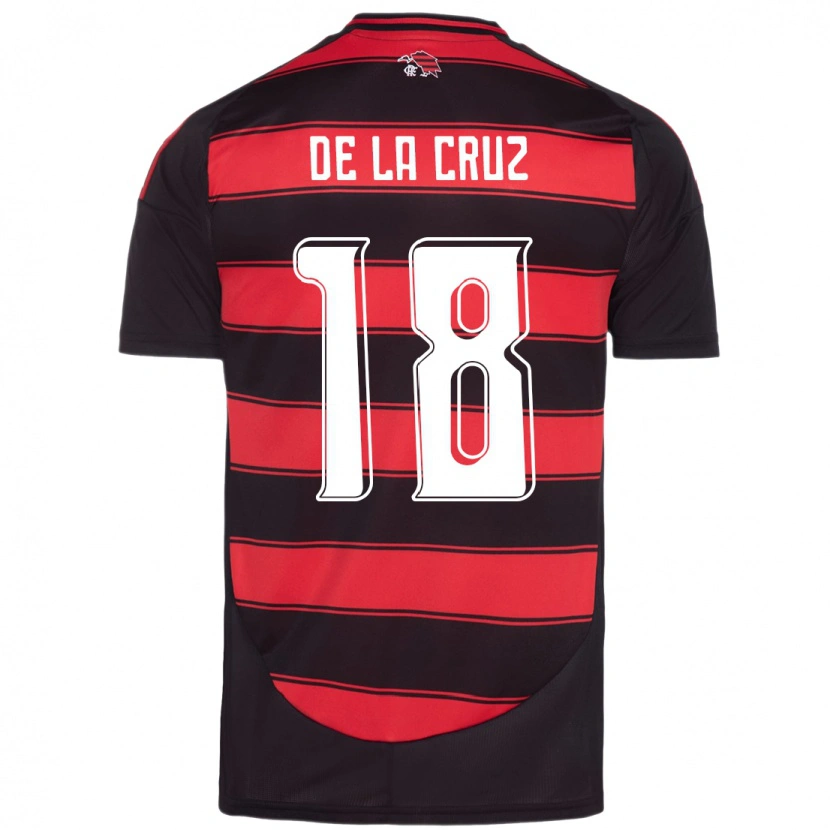 Danxen Women Nicolás De La Cruz #18 Red Black Home Jersey 2025/26 T-Shirt