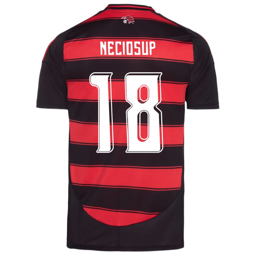 Danxen Women Adriano Neciosup #18 Red Black Home Jersey 2025/26 T-Shirt