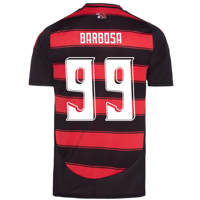 Danxen Women Gabriel Barbosa #99 Red Black Home Jersey 2025/26 T-Shirt