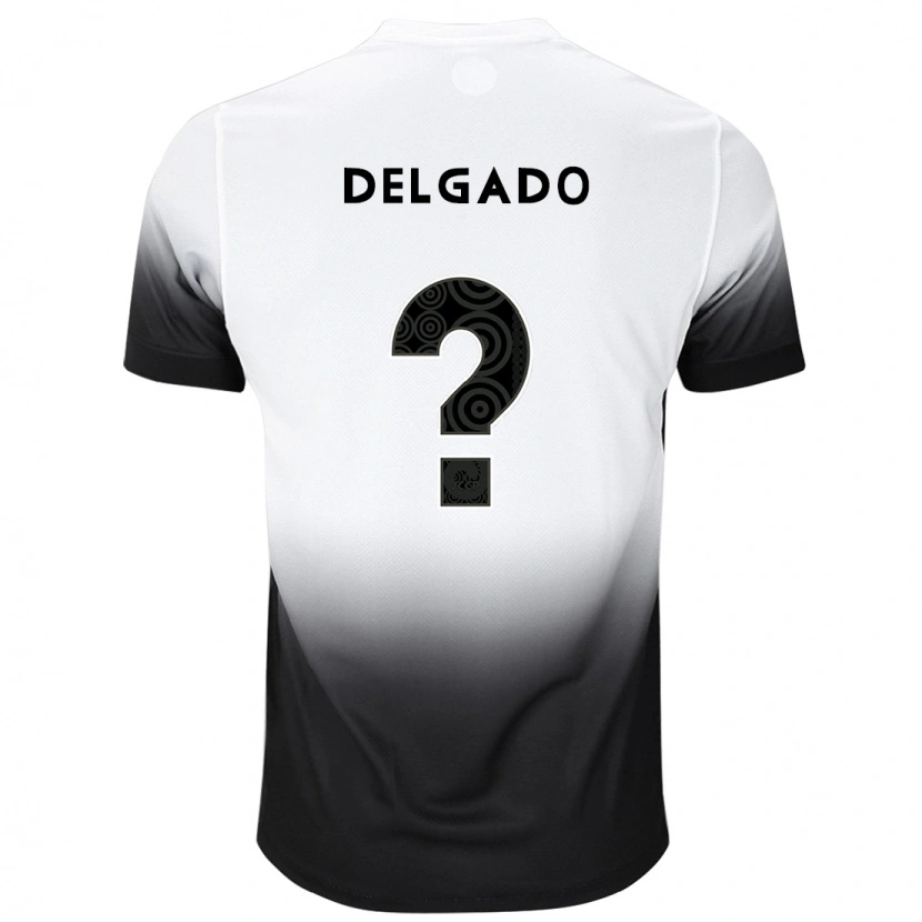 Danxen Women Franco Delgado #0 White Black Home Jersey 2025/26 T-Shirt
