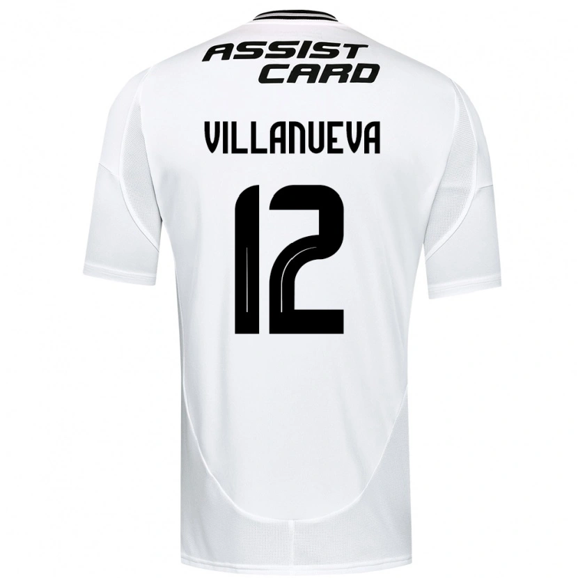 Danxen Women Eduardo Villanueva #12 Black White Yellow Home Jersey 2025/26 T-Shirt