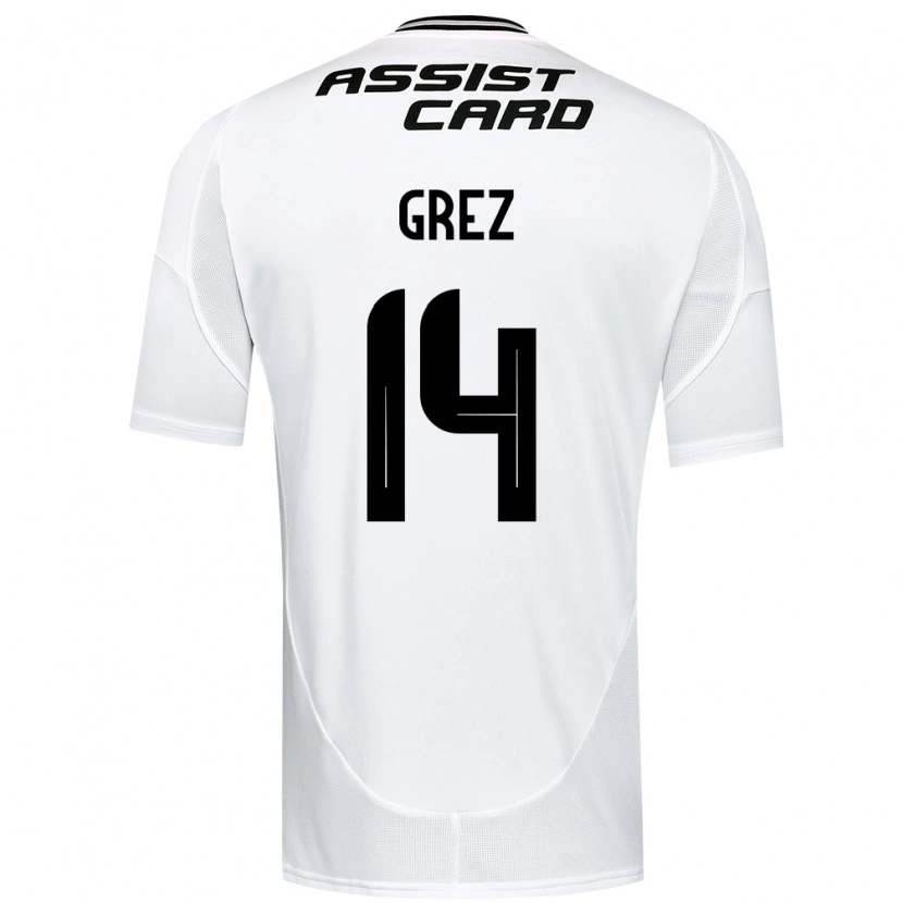 Danxen Women Javiera Grez #14 Black White Yellow Home Jersey 2025/26 T-Shirt