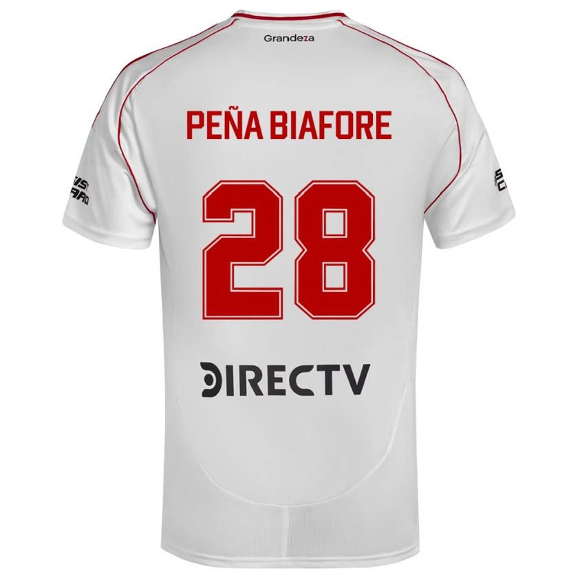 Danxen Women Felipe Pena Biafore #28 White Red Home Jersey 2025/26 T-Shirt