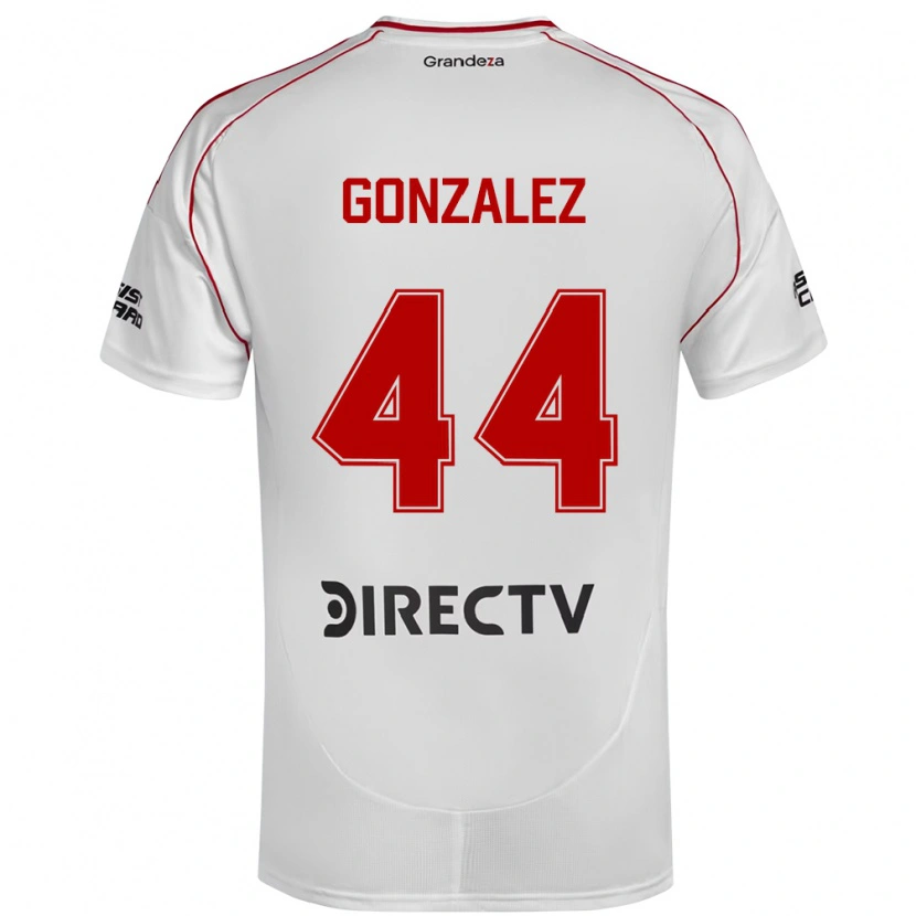 Danxen Women Alexis González #44 White Red Home Jersey 2025/26 T-Shirt