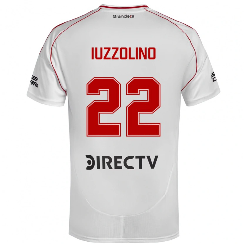 Danxen Women Rocío Iuzzolino #22 White Red Home Jersey 2025/26 T-Shirt