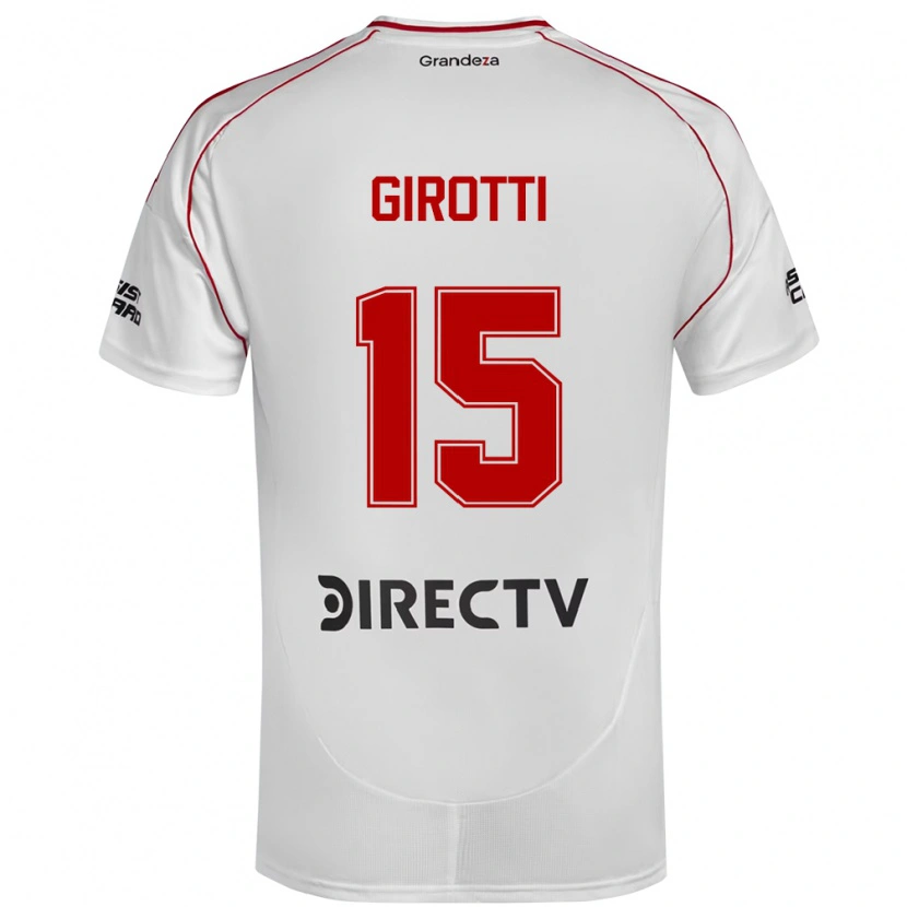 Danxen Women Federico Girotti #15 White Red Home Jersey 2025/26 T-Shirt