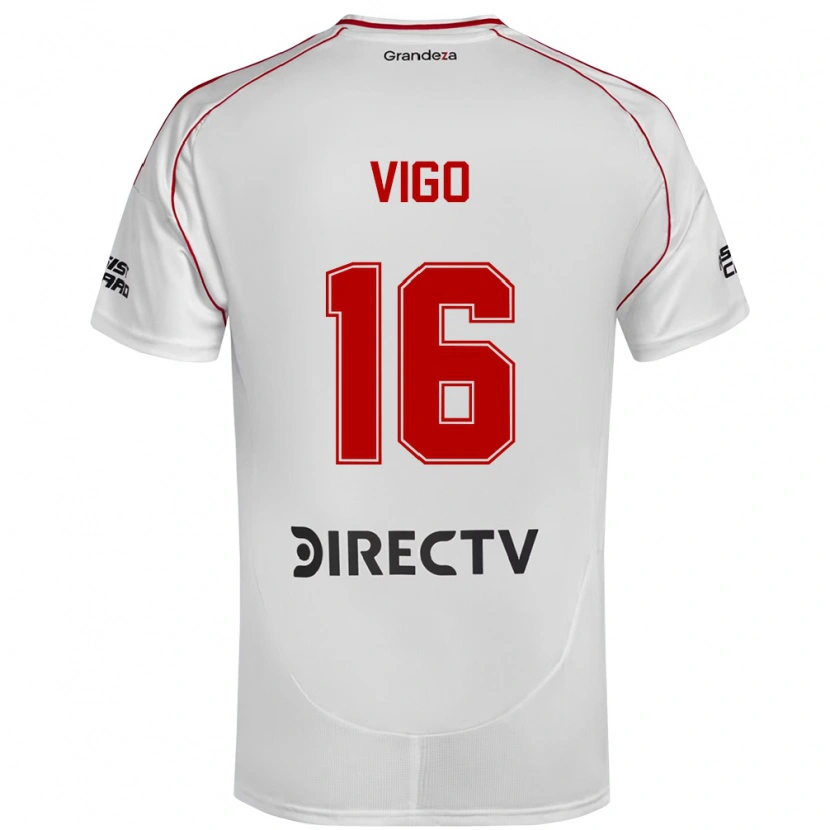 Danxen Women Alex Vigo #16 White Red Home Jersey 2025/26 T-Shirt