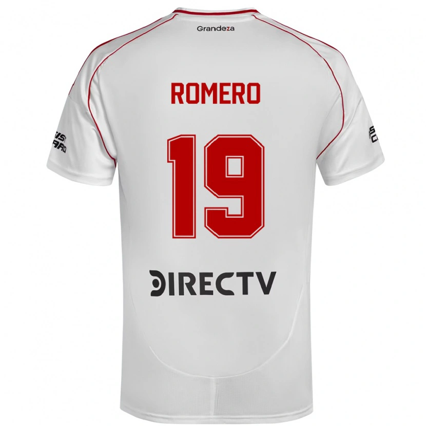 Danxen Women Braian Romero #19 White Red Home Jersey 2025/26 T-Shirt