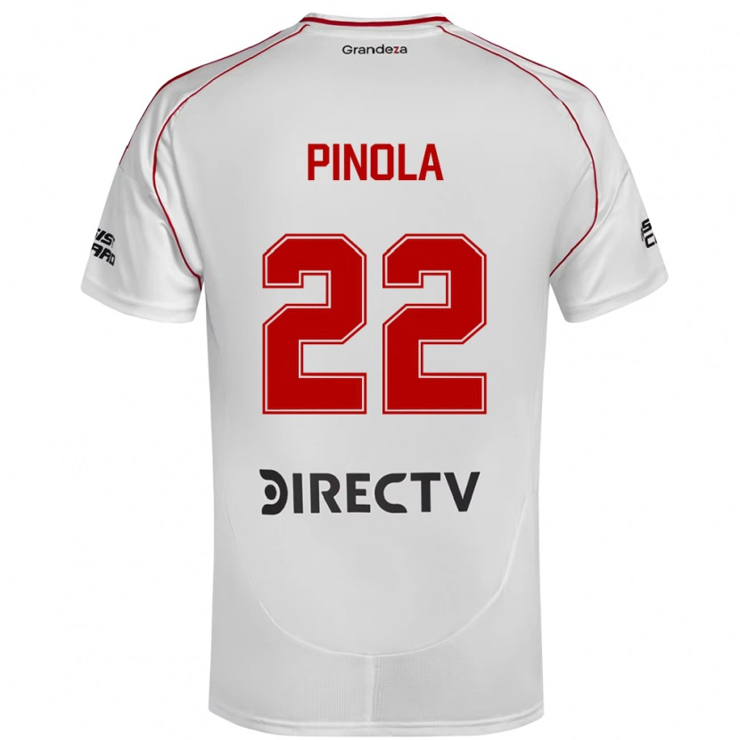 Danxen Women Javier Pinola #22 White Red Home Jersey 2025/26 T-Shirt