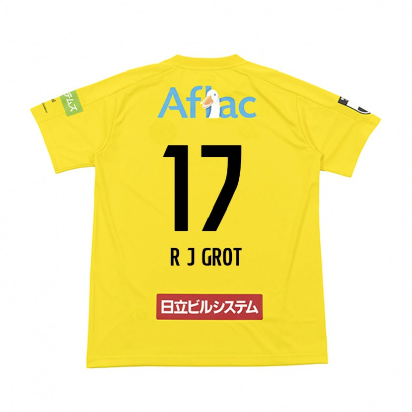 Danxen Women Jay-Roy Grot #17 Black Yellow Home Jersey 2025/26 T-Shirt