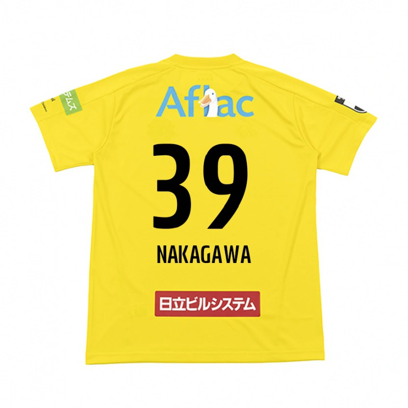 Danxen Women Nobuteru Nakagawa #39 Black Yellow Home Jersey 2025/26 T-Shirt
