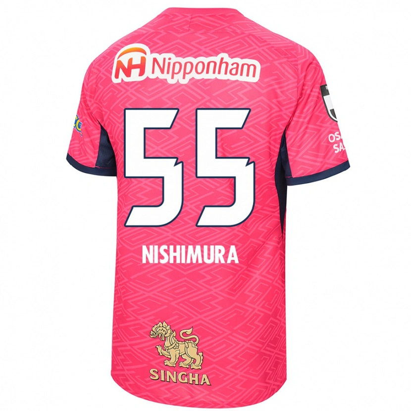 Danxen Women Subaru Nishimura #55 Sakura Pink White Home Jersey 2025/26 T-Shirt