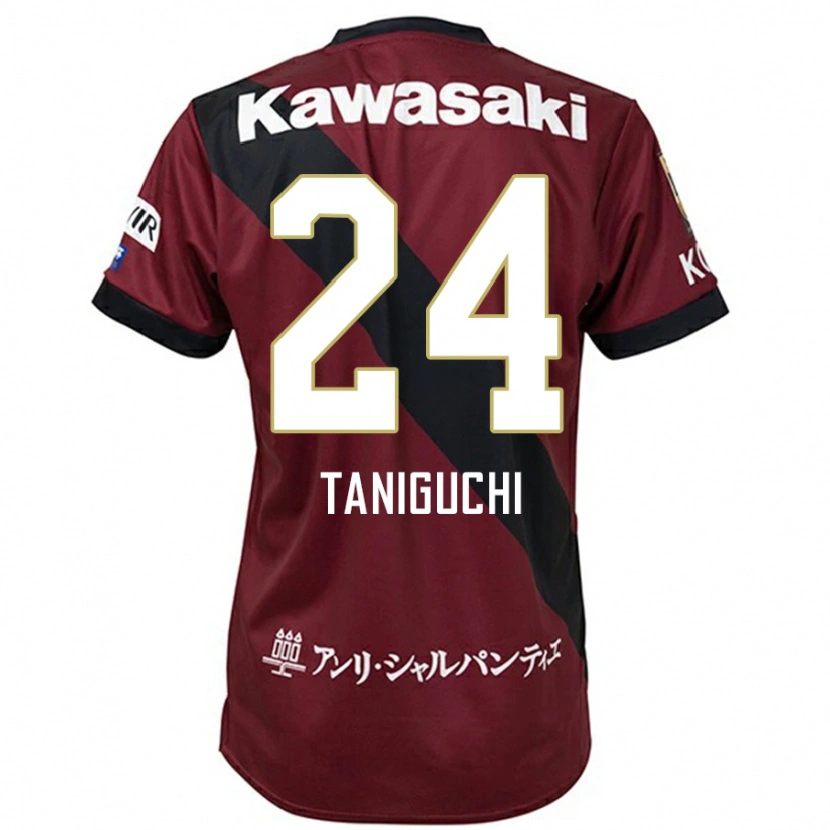 Danxen Women Hiroto Taniguchi #24 Burgundy Black Home Jersey 2025/26 T-Shirt