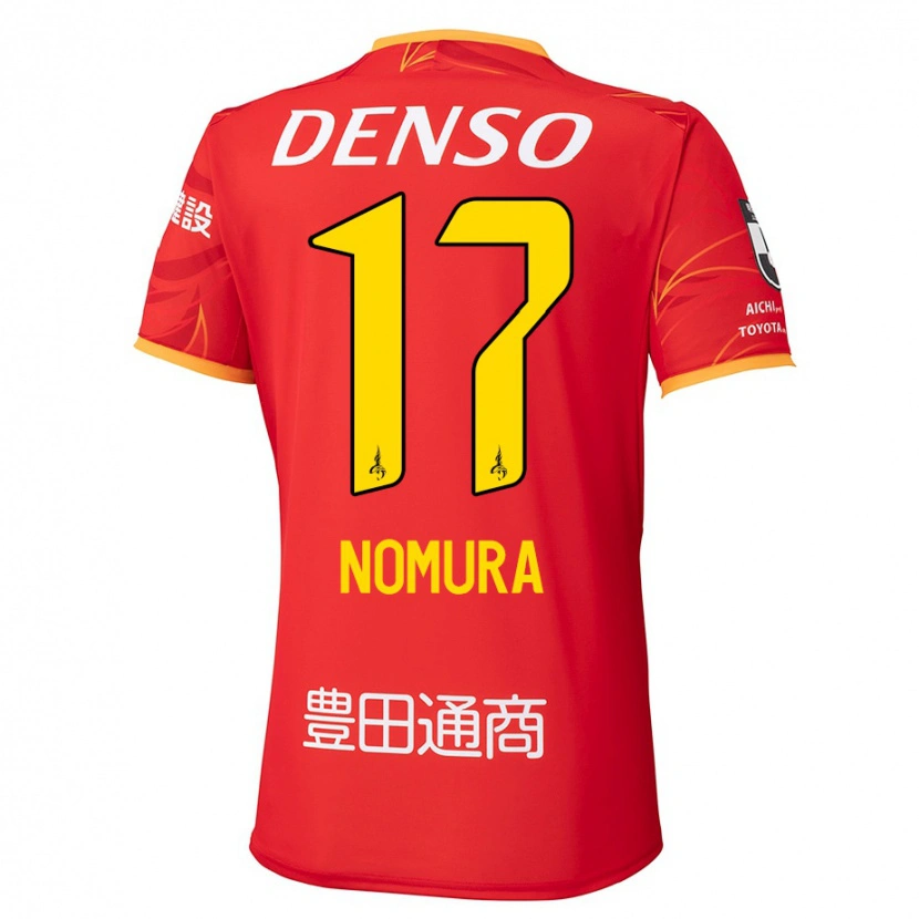 Danxen Women Yuto Nomura #17 Red Yellow Home Jersey 2025/26 T-Shirt