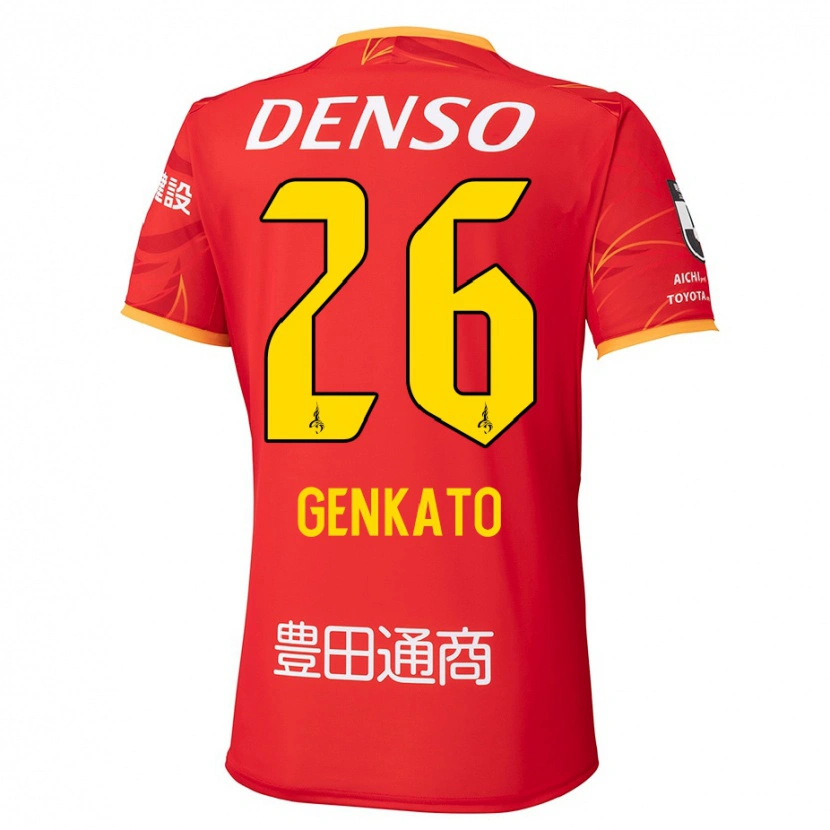 Danxen Women Gen Kato #26 Red Yellow Home Jersey 2025/26 T-Shirt