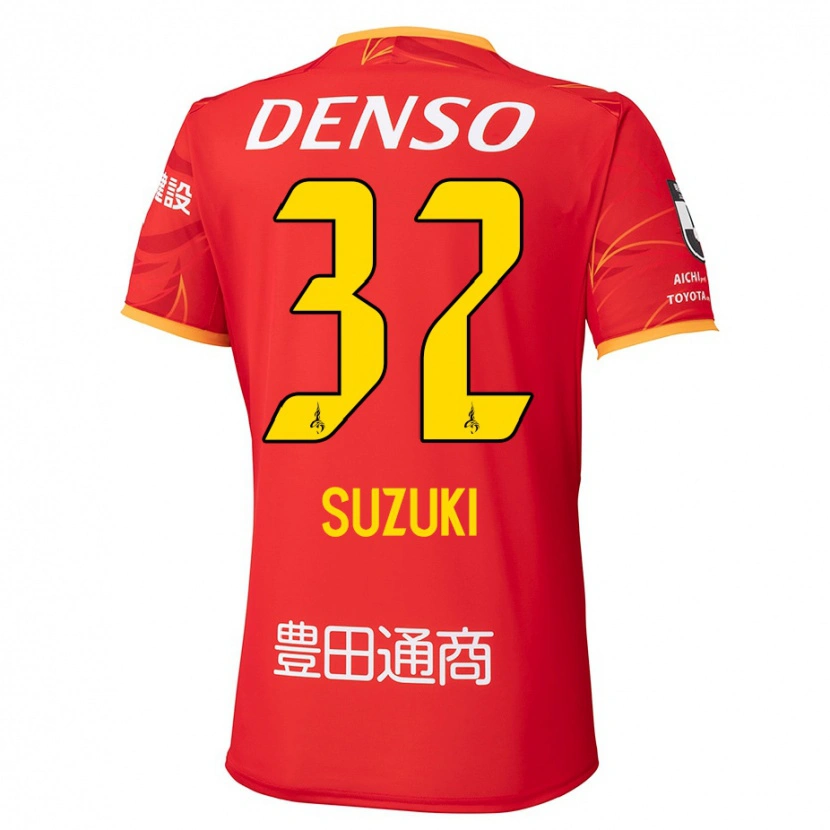 Danxen Women Haruto Suzuki #32 Red Yellow Home Jersey 2025/26 T-Shirt