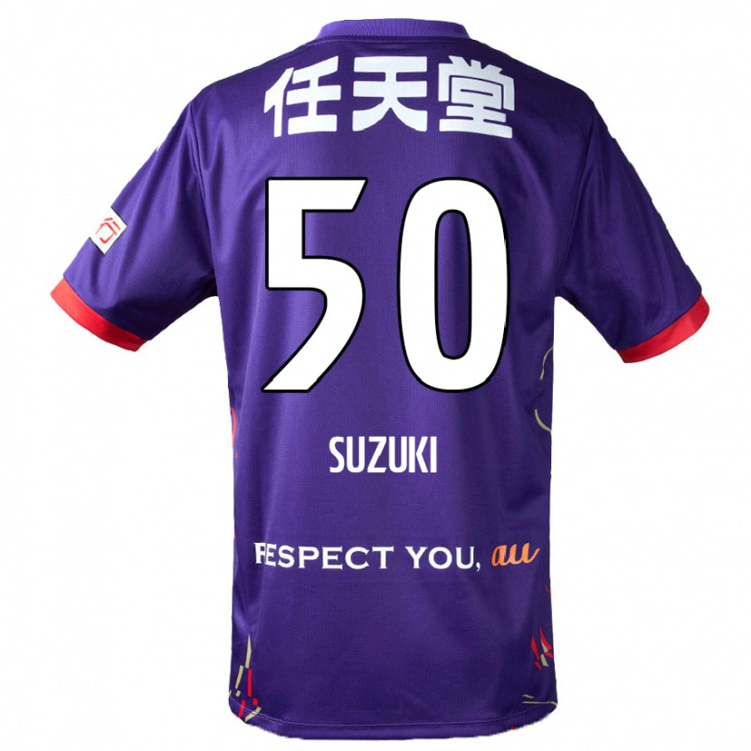 Danxen Women Yoshinori Suzuki #50 Purple White Black Home Jersey 2025/26 T-Shirt