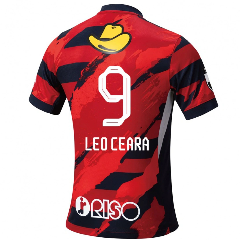 Danxen Women Léo Ceará #9 Red Black Home Jersey 2025/26 T-Shirt