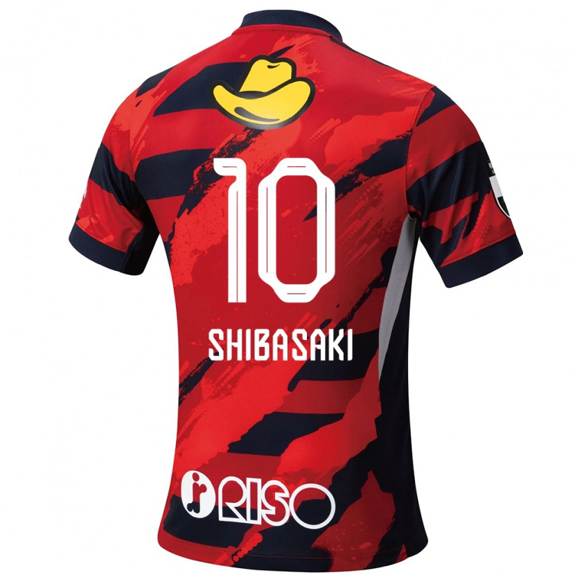 Danxen Women Gaku Shibasaki #10 Red Black Home Jersey 2025/26 T-Shirt