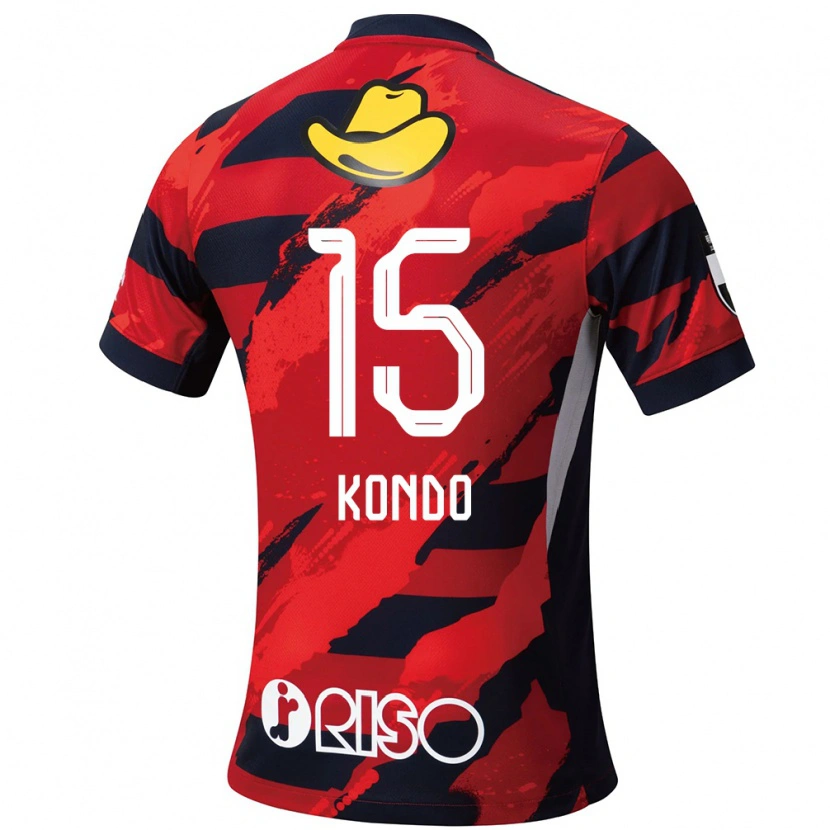 Danxen Women Daisuke Kondo #15 Red Black Home Jersey 2025/26 T-Shirt