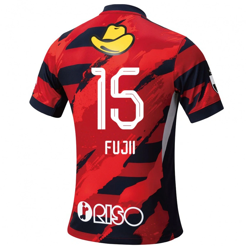 Danxen Women Tomoya Fujii #15 Red Black Home Jersey 2025/26 T-Shirt
