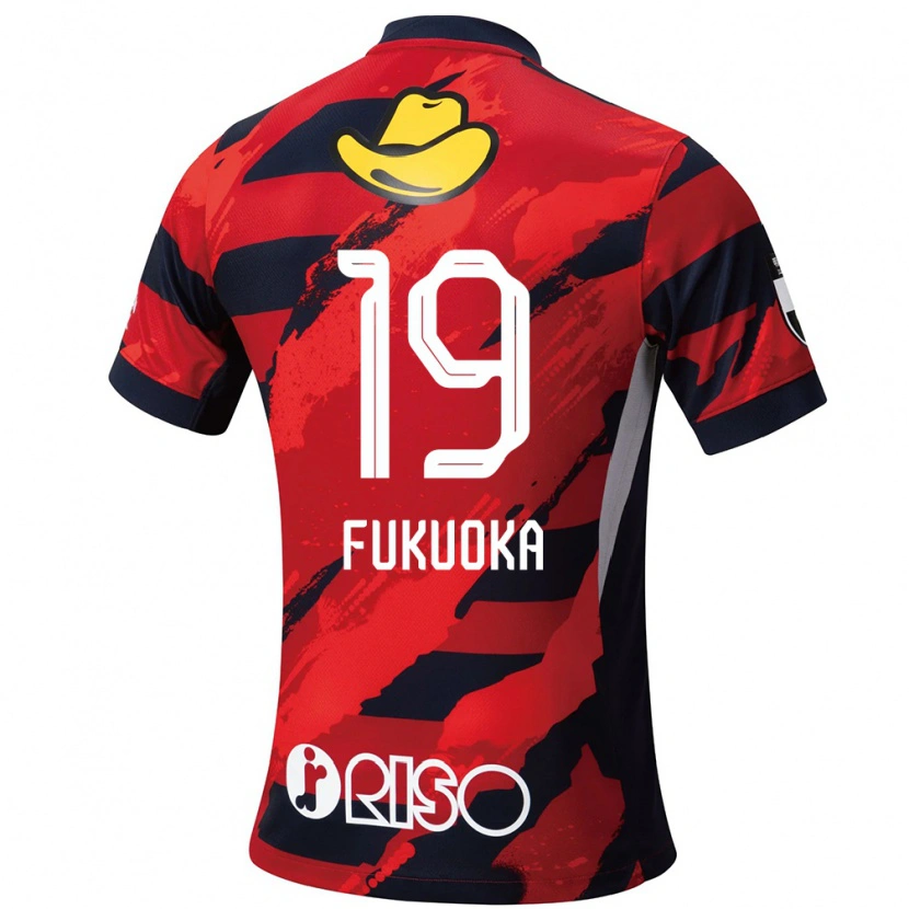 Danxen Women Yuwa Fukuoka #19 Red Black Home Jersey 2025/26 T-Shirt