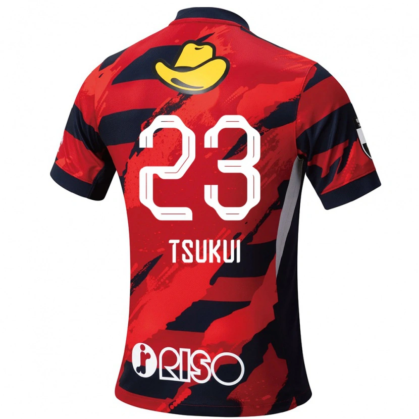 Danxen Women Keisuke Tsukui #23 Red Black Home Jersey 2025/26 T-Shirt