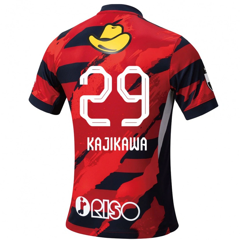 Danxen Women Yuji Kajikawa #29 Red Black Home Jersey 2025/26 T-Shirt