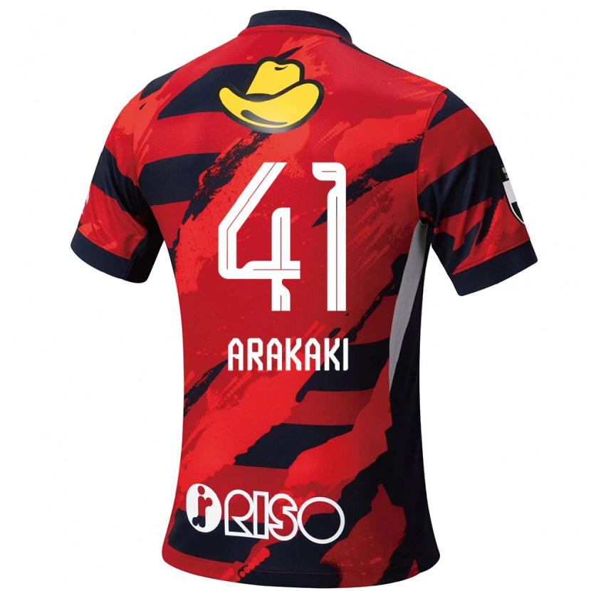 Danxen Women Yota Arakaki #41 Red Black Home Jersey 2025/26 T-Shirt
