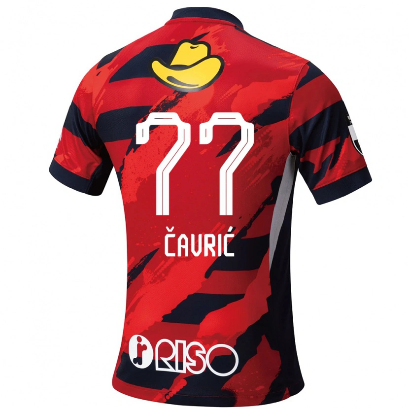 Danxen Women Aleksandar Cavric #77 Red Black Home Jersey 2025/26 T-Shirt