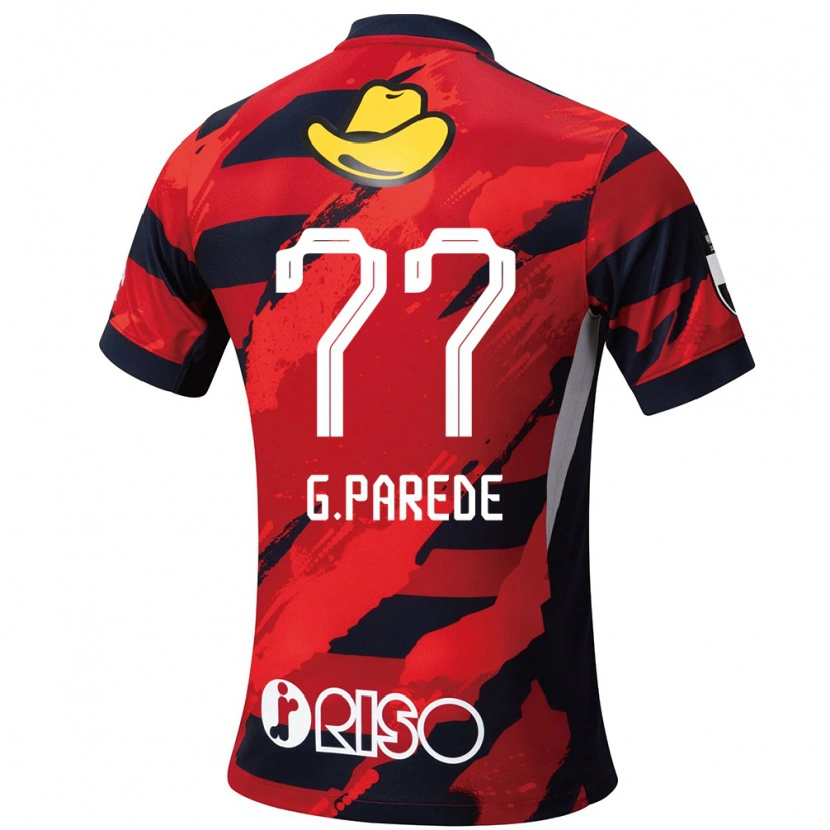 Danxen Women Guilherme Parede #77 Red Black Home Jersey 2025/26 T-Shirt