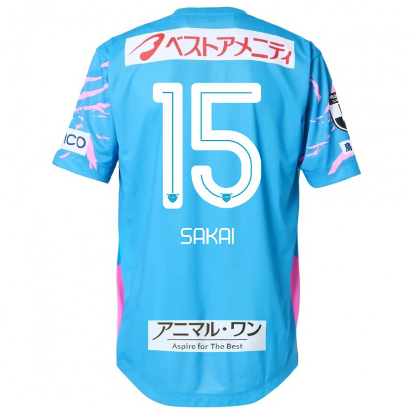 Danxen Women Noriyoshi Sakai #15 Blue Pink Home Jersey 2025/26 T-Shirt