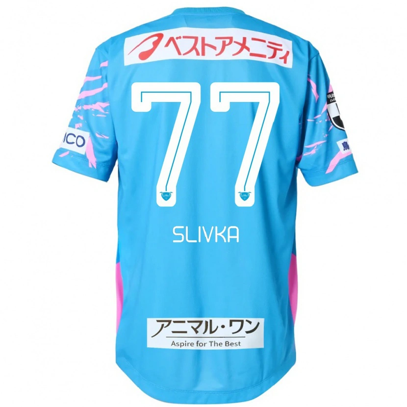 Danxen Women Vykintas Slivka #77 Blue Pink Home Jersey 2025/26 T-Shirt