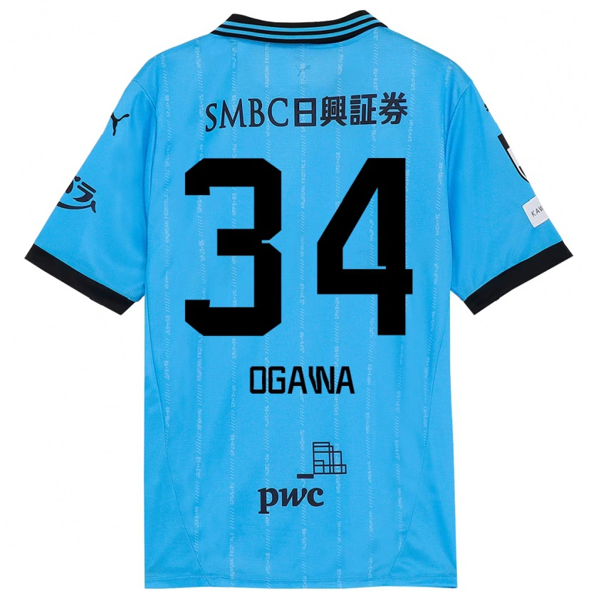 Danxen Women Hiroto Ogawa #34 Sky Blue Black Home Jersey 2025/26 T-Shirt