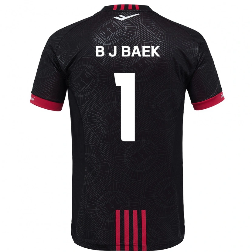 Danxen Women Jong-Beom Baek #1 Black Red Home Jersey 2025/26 T-Shirt