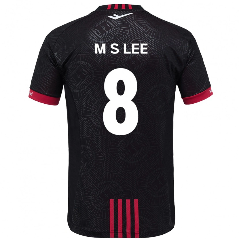 Danxen Women Seung-Mo Lee #8 Black Red Home Jersey 2025/26 T-Shirt