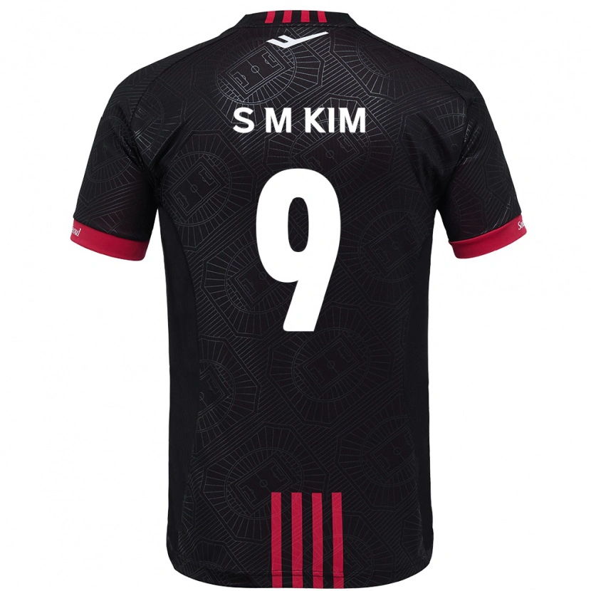 Danxen Women Min-Sung Kim #9 Black Red Home Jersey 2025/26 T-Shirt