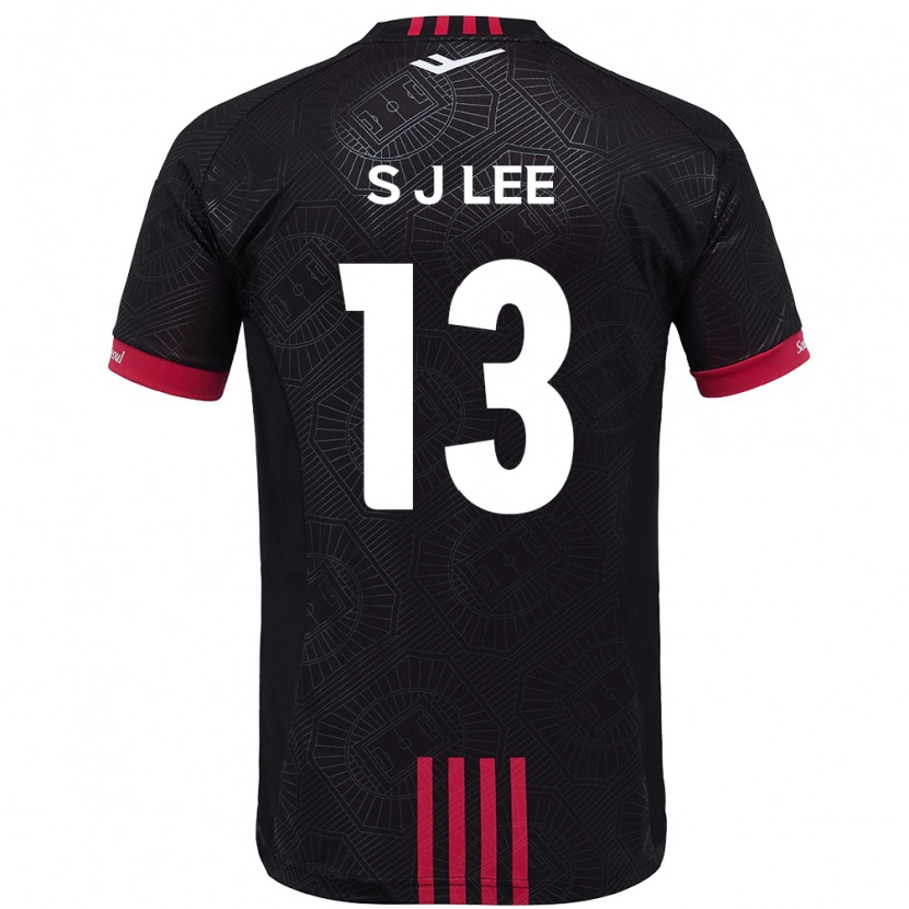 Danxen Women Seo-Jun Lee #13 Black Red Home Jersey 2025/26 T-Shirt