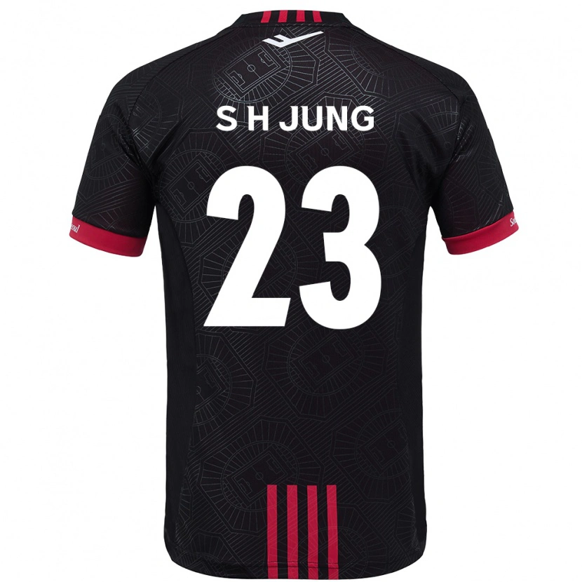 Danxen Women Hyeon-Soo Jung #23 Black Red Home Jersey 2025/26 T-Shirt