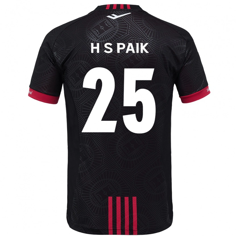 Danxen Women Sang-Hoon Paik #25 Black Red Home Jersey 2025/26 T-Shirt