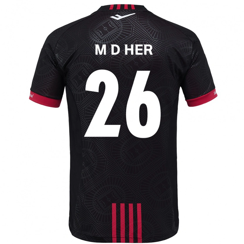 Danxen Women Dong-Min Her #26 Black Red Home Jersey 2025/26 T-Shirt