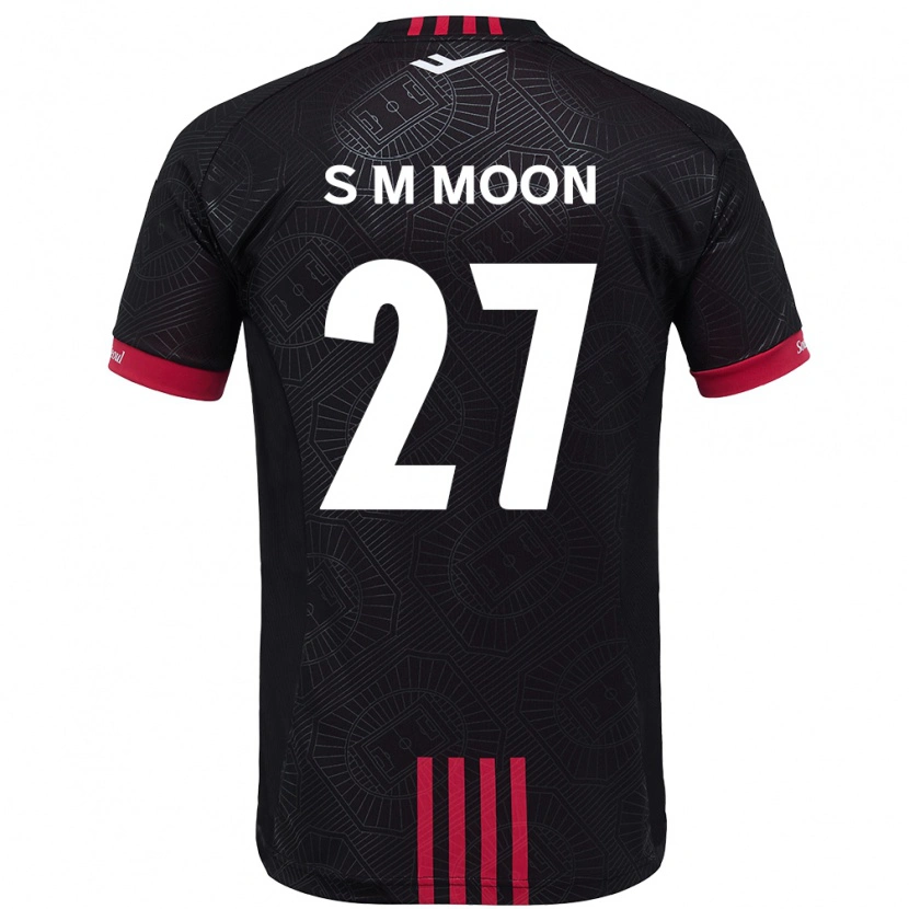 Danxen Women Seon-Min Moon #27 Black Red Home Jersey 2025/26 T-Shirt