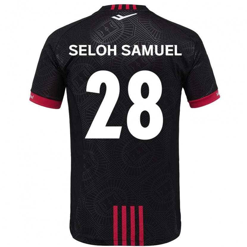 Danxen Women Gbato Seloh Samuel #28 Black Red Home Jersey 2025/26 T-Shirt